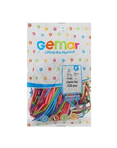 Шар воздушный для твистинга 160, набор 100 шт., цвета МИКС Gemar