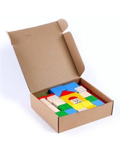 Конструктор деревянный «Строй сам», 65 деталей Лесная мастерская