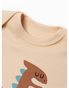 Боди «Дракоша», рост 62-68 см, бежевое Крошка я