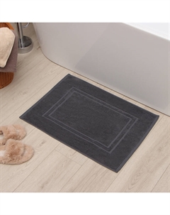 Коврик махровый «» Classic, 50×70 см, хлопок 100%, тёмно-серый Этель