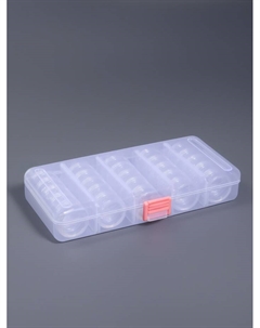 Органайзер для хранения мелочей, 25 баночек, 3.6 мл, 19×9.5×3.5 см, прозрачный Арт узор