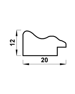 Фоторамка для фото 15×21 см «МИРАМ», пластик, белый, (пластиковый экран) Miram