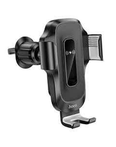 Автомобильный держатель Hoco HW2, беспроводная зарядка, для 4.5-7.0 дюймов, 15 Вт, чёрный