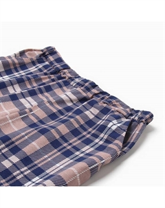 Пижама мужская (футболка/шорты), цвет синий/клетка, размер 52 Tusi