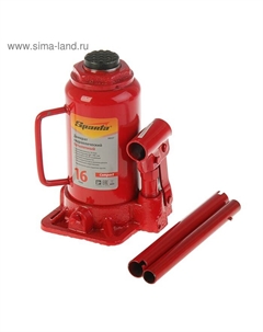 Домкрат гидравлический Compact, 16 т, бутылочный, подъем 205–400 мм Sparta