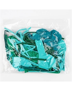 Воздушные шары латексные для оформления фотозоны «Тёмный бирюзовый», набор 60 шт Neotex co