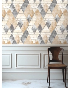 Обои бумажные «. Лофт 1019-01», 0.53×10.05 м, цвет серый/бежевый Пермские обои