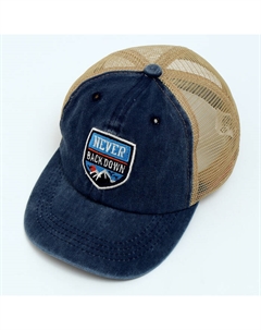 Кепка детская для мальчика с сеткой Never, джинса, р-р, 52-54 5-7 лет Overhat kids