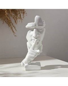 Фигурка полистоун «Молчание», 20×7 см, белая Take it easy