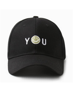 Кепка YOU, чёрная, размер 56-58 Minaku