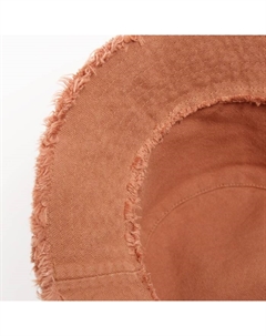 Панама женская джинсовая с необработанными краями, бежевая, размер 56-58 Minaku