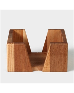 Салфетница деревянная, 14×14×7 см, бук Adelica