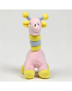 Набор подарочный: Мягкая игрушка+прорезыватель+карточки для фото «Жираф», 17 см Крошка я