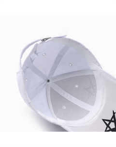 Кепка с надписями, белая, размер 56-58 Minaku