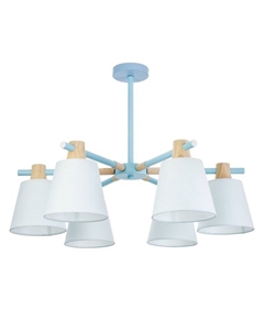 Люстра «Луиза» 6хЕ27 40 Вт синий 70×70×50 см Bayerlux