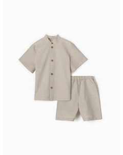Комплект для мальчика (Рубашка и шорты),, цвет молочный, рост 146 см Minaku