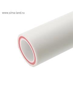 Труба полипропиленовая VALFEX, армированная стекловолокном, d=32×5.4 мм, SDR=6, PN25, 4 м Valfex