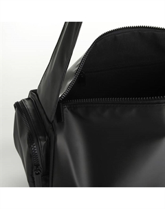 Сумка спортивная с боковыми карманами, черная Nazamok