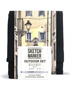Маркер художественный Outdoor SM-12OUTD (12 шт) Sketchmarker