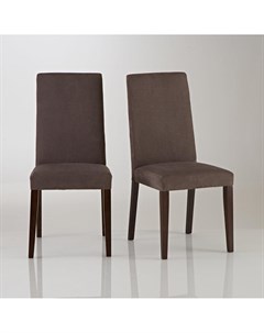 Комплект обеденных стульев hartford 2 шт laredoute коричневый 44x96x50 см Laredoute