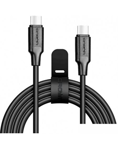 Кабель CMCU-3070CC USB Type-C - USB Type-C (1 м, черный) Crownmicro