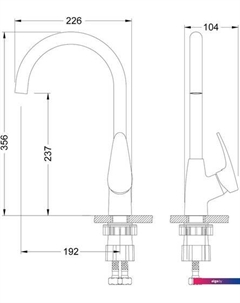 Смеситель Линара LM0405PAN Lemark