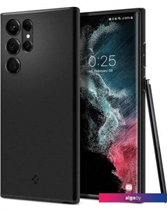 Чехол для телефона Thin Fit для Galaxy S22 Ultra ACS03911 (черный) Spigen