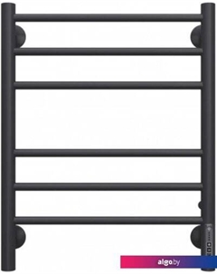 Полотенцесушитель Аврора электро КС П6 с диммером (450x600, черный) Terminus