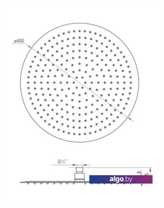 Верхний душ Floks NAC 001K Deante