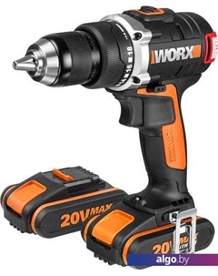 Дрель-шуруповерт BL WX175 (с 2-мя АКБ, кейс) Worx