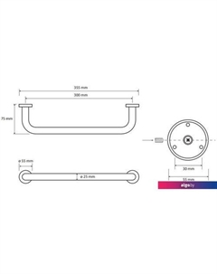 Поручень Omega 102307012 Bemeta