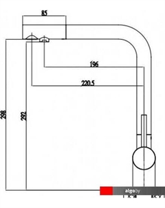 Смеситель Skalen Sk213020-BG (брашированное золото) Paulmark