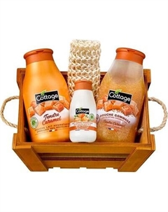 Набор косметики для тела Caramel Гель д/д 250мл+Гель д/д 270мл+Лосьон для тела 50мл Cottage