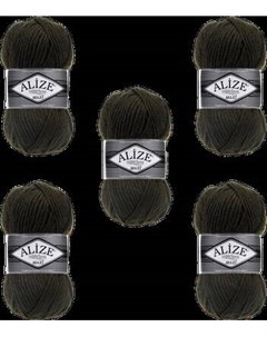 Набор пряжи для вязания Superlana Maxi 25% шерсть, 75% акрил / 241 Alize