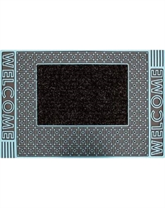 Коврик грязезащитный Tekstil Pvc Mat 45x70-LINEA-TURQUOISE-PVCMat Akuteks