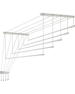Сушилка для белья Comfort Alumin Group Frau Hellen Потолочная 5 прутьев Telescop 140-250см / 008153 Comfort alumin group
