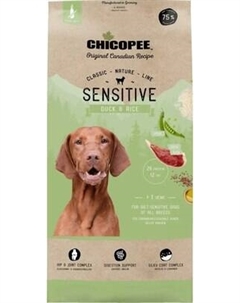 Сухой корм для собак CNL Sensitive утка с рисом Chicopee