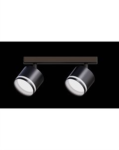 Светильник наст.-пот. (спот) Modern 2х12Вт GX53 чёрный 21392 Truenergy