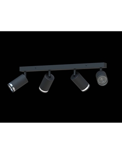 Светильник наст.-пот. (спот) Modern 4х12Вт GU10 чёрный 21376 Truenergy