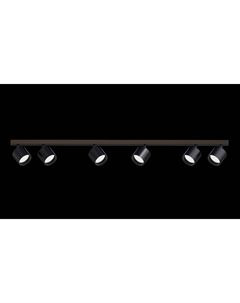 Светильник наст.-пот. (спот) Modern 6х12Вт GX53 чёрный 21390 Truenergy