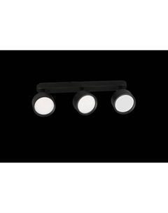 Светильник наст.-пот. (спот) Modern 3х17Вт GX53 чёрный 21465 Truenergy