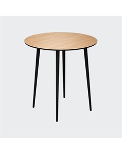 Обеденный стол спутник черный 74 см Woodi