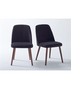 Комплект стульев watford черный 48x82x55 см Laredoute