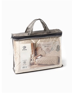 Покрывало 1.5 сп 120×200±5 см, бежевый, велюр, 100% п/э Этель