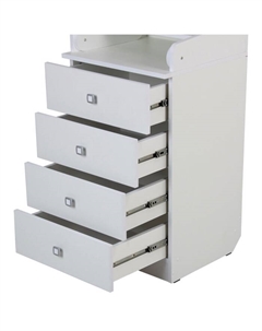 Комод пеленальный детский 1550, 50×47×92 см, 4 ящика, белый Фея