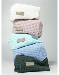 Косметичка женская на молнии, объёмная, маленькая, мягкая, бирюзовая Textura