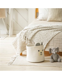 Корзина для хранения SL Home, плетёная, ручной работы, 29×29×26 см, белая Sima-land home