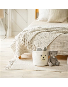 Корзина для хранения SL Home, плетёная, ручной работы, 22×22×22 см, белая Sima-land home