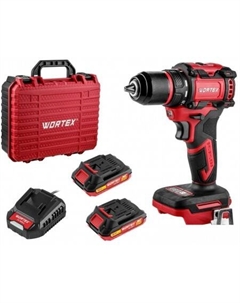 Дрель-шуруповерт BD 2025-1 DLi 1329838 (с 2-мя АКБ, кейс) Wortex