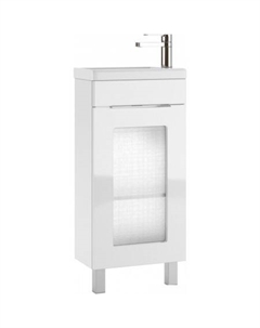 Тумба под умывальник Миранда 40 Кристалл без ящика Айсберг